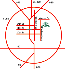 Atlanta Botanical Gardens Map