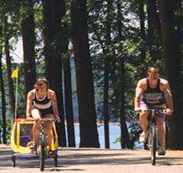 Biking at Elijah Clark State Park