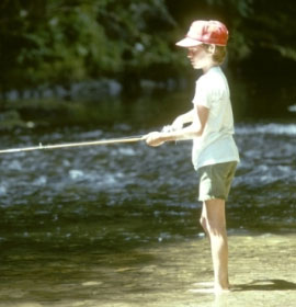 Fishing in the Georgia forest