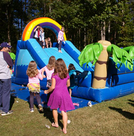 Children playing at Greek Festival