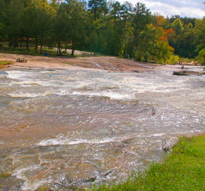 Hurricane Shoals Water over rocks