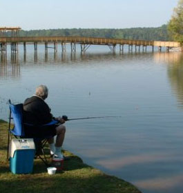 Fishing at Lake Acworth