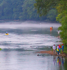 Fishing at Lower Pool East Powerhouse Park