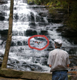 Quad copter at Minnehaha Falls