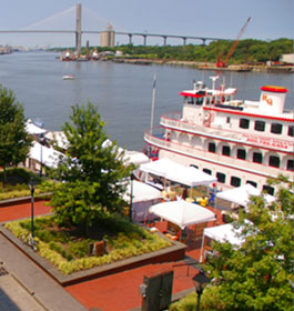 River Street in Savannah Georgia