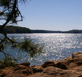 Shimmering GA lake