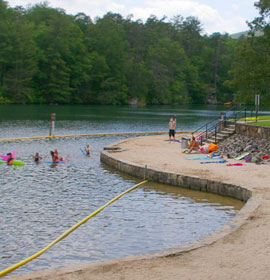 Beach at Tallulah Gorge State Park